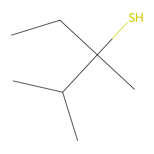2,3-Dimethylpentane-3-thiol structure