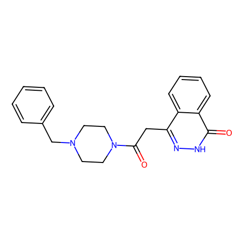 1-(4-Benzylpiperazin-1-yl)-2-(4-hydroxyphthalazin-1-yl)ethanone structure