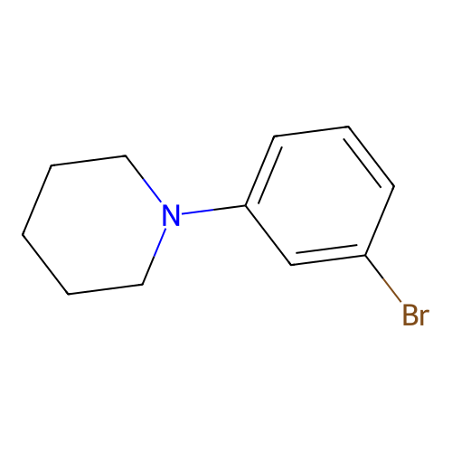 1-(3-Bromophenyl)piperidine structure
