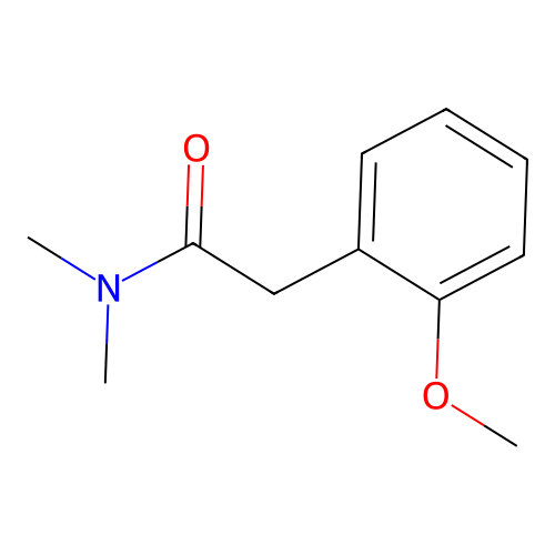 Benzeneacetamide, 2-methoxy-N,N-dimethyl- structure