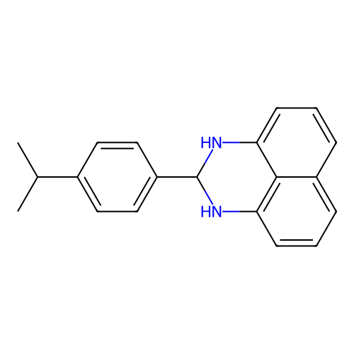 2-[4-(propan-2-yl)phenyl]-2,3-dihydro-1H-perimidine structure