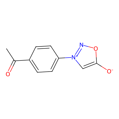 3-(4-Acetylphenyl)oxadiazol-3-ium-5-olate structure