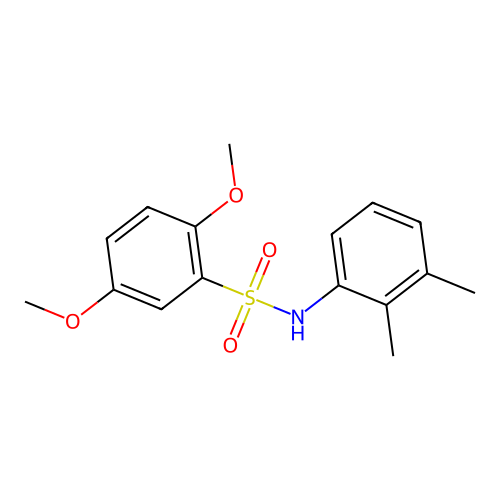 N-(2,3-dimethylphenyl)-2,5-dimethoxybenzenesulfonamide structure