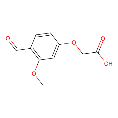 2-(4-Formyl-3-methoxyphenoxy)acetic acid structure