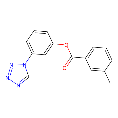 3-(1H-tetrazol-1-yl)phenyl 3-methylbenzoate structure