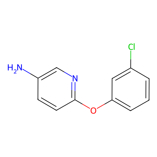 6-(3-Chlorophenoxy)pyridin-3-amine structure