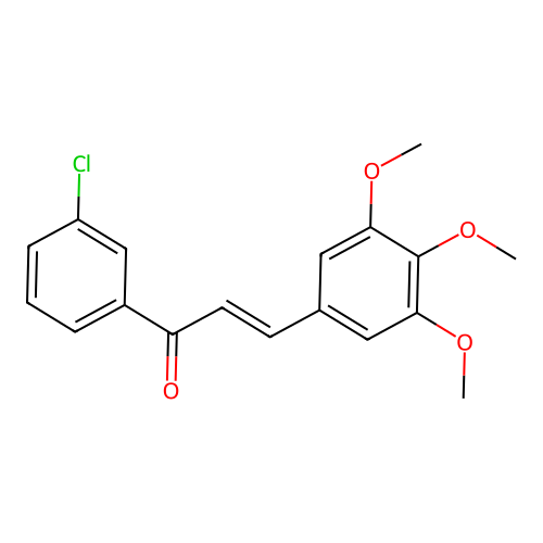 1-(3-Chlorophenyl)-3-(3,4,5-trimethoxyphenyl)prop-2-en-1-one structure