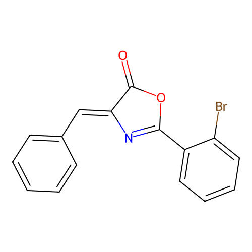 (Z)-4-Benzylidene-2-(2-bromophenyl)oxazol-5(4H)-one structure