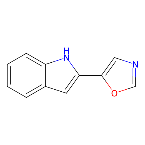 5-(1H-indol-2-yl)oxazole structure