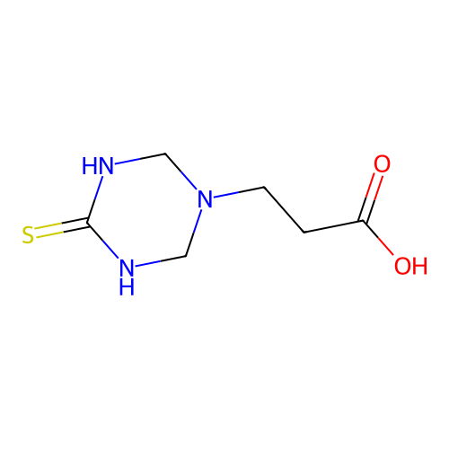 3-(4-Thioxo-[1,3,5]triazinan-1-yl)-propionic acid structure