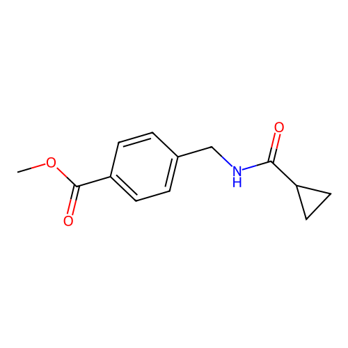 Methyl 4-(cyclopropanecarboxamidomethyl)benzoate structure
