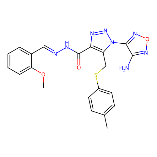 C21H20N8O3S structure