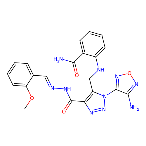 C21H20N10O4 structure