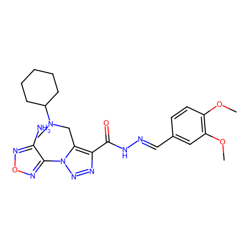 C22H29N9O4 structure