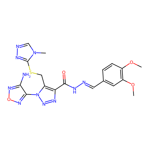 C18H19N11O4S structure