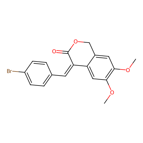 4-(4-Bromobenzylidene)-6,7-dimethoxyisochroman-3-one structure