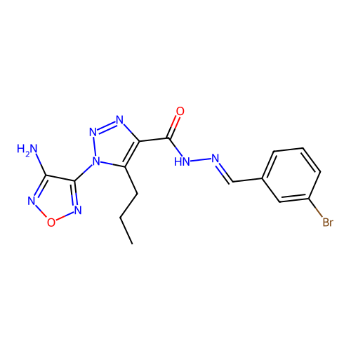 C15H15BrN8O2 structure