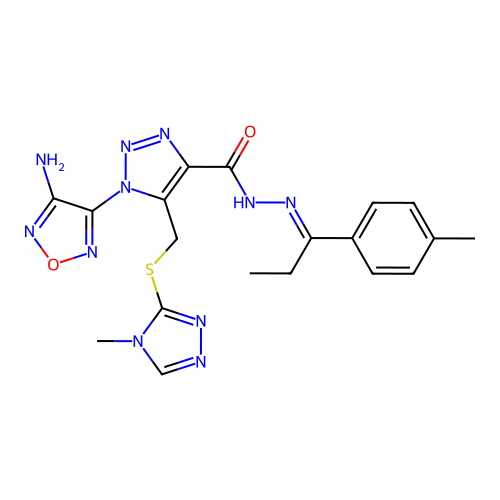 C19H21N11O2S structure
