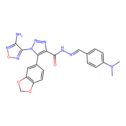 C21H19N9O4 structure