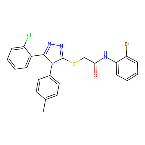 C23H18BrClN4OS structure