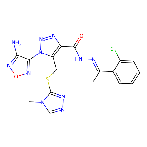 C17H16ClN11O2S structure