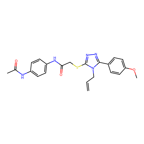 N-(4-acetamidophenyl)-2-((4-allyl-5-(4-methoxyphenyl)-4H-1,2,4-triazol-3-yl)thio)acetamide structure