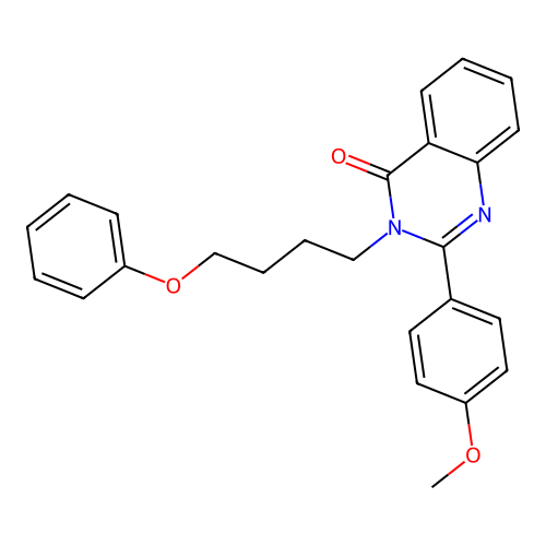 2-(4-methoxyphenyl)-3-(4-phenoxybutyl)quinazolin-4(3H)-one structure
