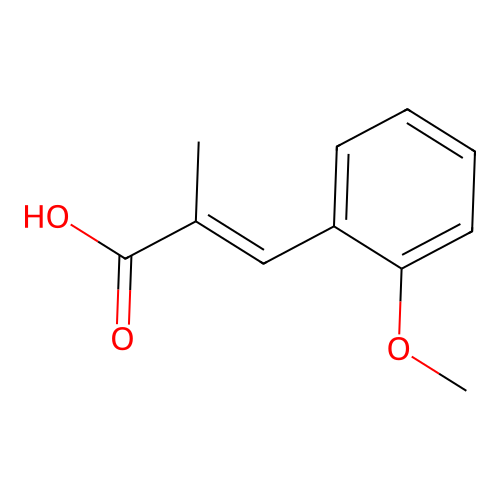 3-(2-Methoxyphenyl)-2-methylprop-2-enoic acid structure