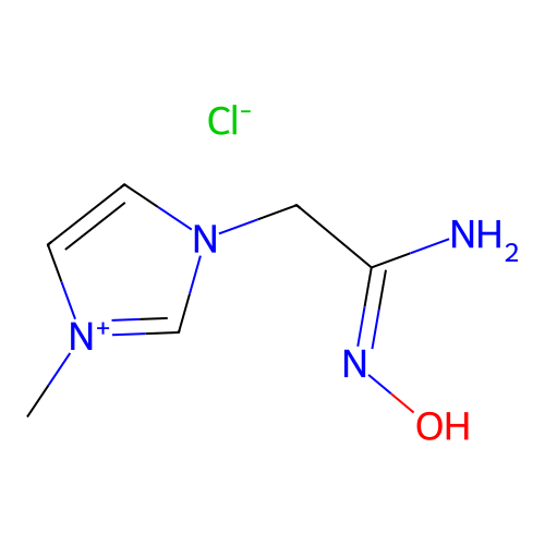 1H-Imidazolium, 1-[(2Z)-2-amino-2-(hydroxyimino)ethyl]-3-methyl-, chloride structure