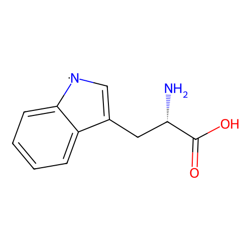 3-[(2S)-2-amino-2-carboxyethyl]-1H-indol-1-yl structure