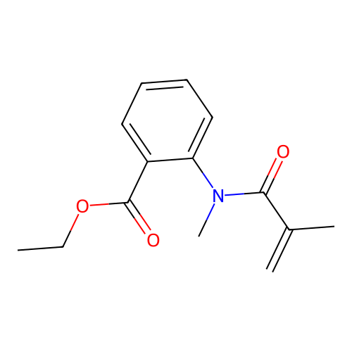 Ethyl 2-[methacryloyl(methyl)amino]benzoate structure