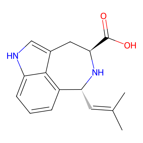 (-)-trans-Clavicipitic acid structure