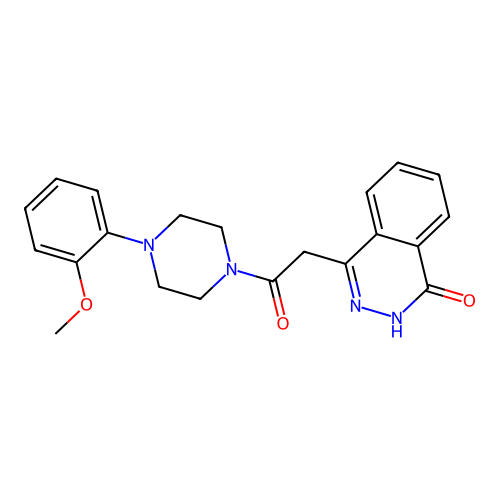 2-(4-Hydroxyphthalazin-1-yl)-1-[4-(2-methoxyphenyl)piperazin-1-yl]ethanone structure