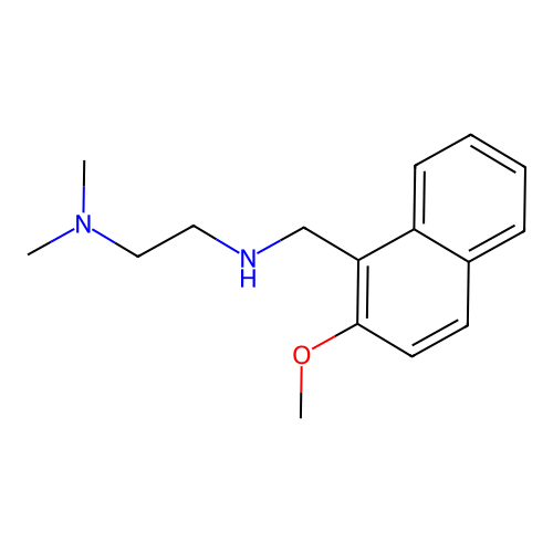 N-[2-(dimethylamino)ethyl]-N-[(2-methoxy-1-naphthyl)methyl]amine structure