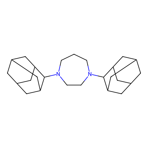 1,4-Bis(2-adamantyl)-1,4-diazepane structure
