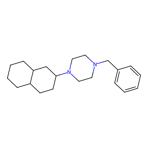 1-Benzyl-4-decalin-2-yl-piperazine structure