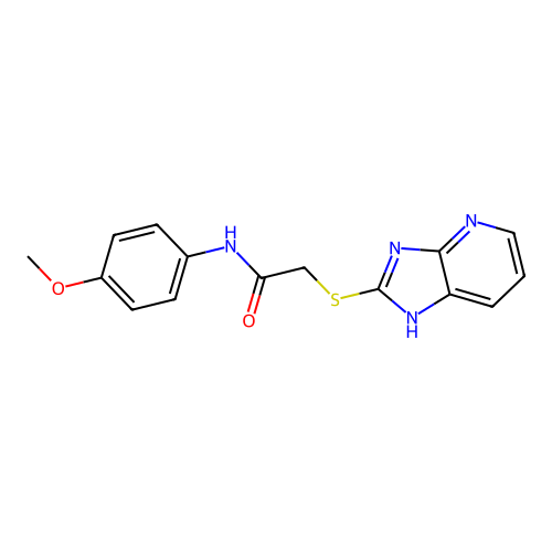 2-(3H-imidazo[4,5-b]pyridin-2-ylsulfanyl)-N-(4-methoxyphenyl)acetamide structure