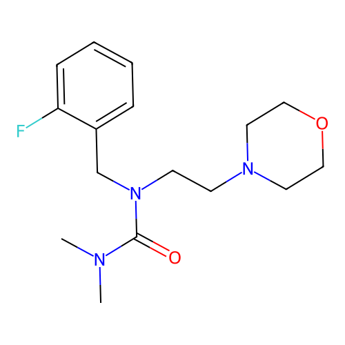 1-(2-Fluorobenzyl)-3,3-dimethyl-1-(2-morpholinoethyl)urea structure