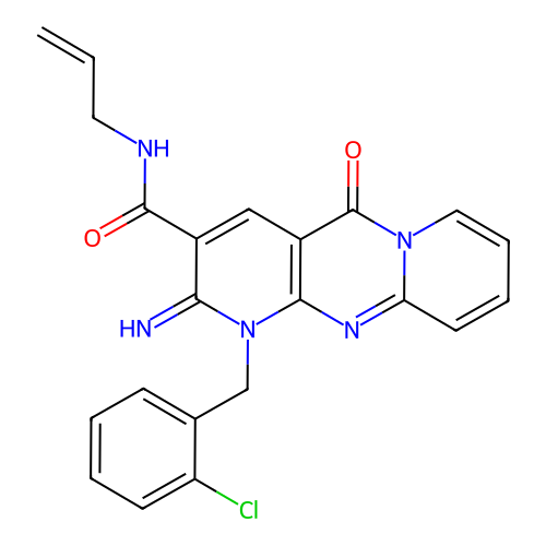 C22H18ClN5O2 structure