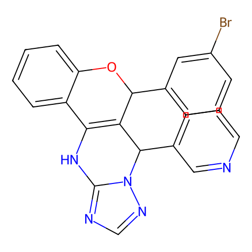 C23H16BrN5O structure