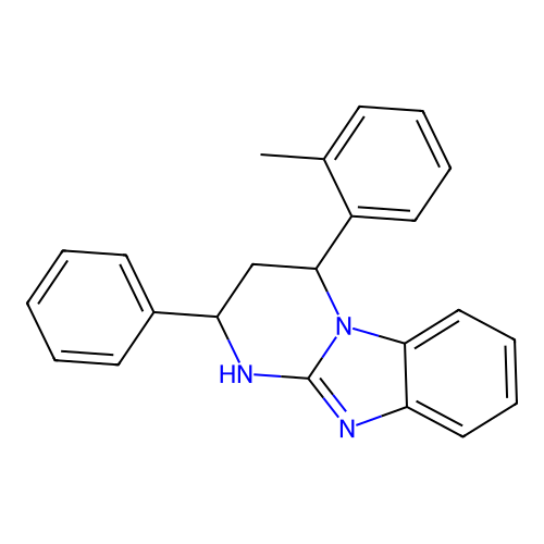 4-(2-Methylphenyl)-2-phenyl-1,2,3,4-tetrahydropyrimido[1,2-a]benzimidazole structure