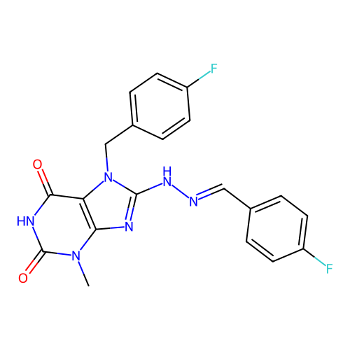 C20H16F2N6O2 structure
