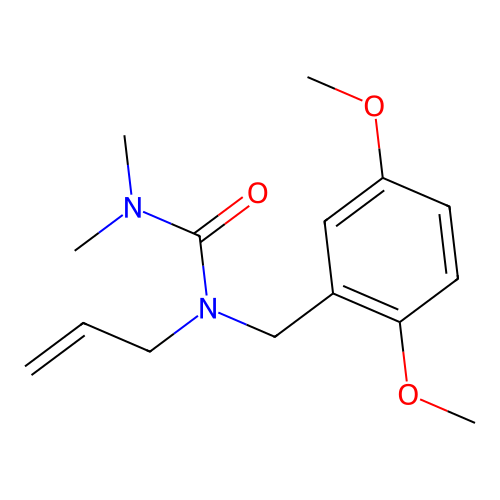 1-Allyl-1-(2,5-dimethoxybenzyl)-3,3-dimethylurea structure