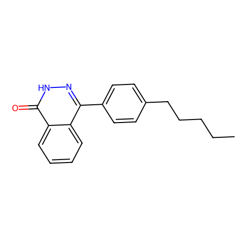 4-(4-pentylphenyl)phthalazin-1(2H)-one structure