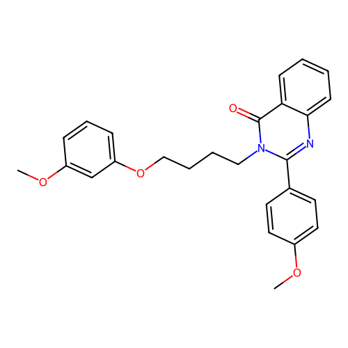 3-(4-(3-methoxyphenoxy)butyl)-2-(4-methoxyphenyl)quinazolin-4(3H)-one structure