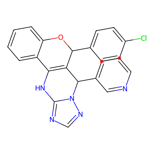 C23H16ClN5O structure