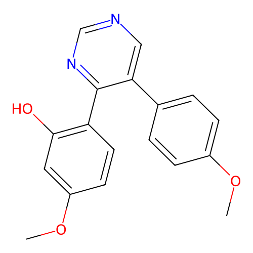 5-Methoxy-2-[5-(4-methoxyphenyl)pyrimidin-4-yl]phenol structure
