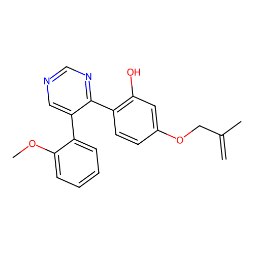 2-(5-(2-Methoxyphenyl)pyrimidin-4-yl)-5-((2-methylallyl)oxy)phenol structure