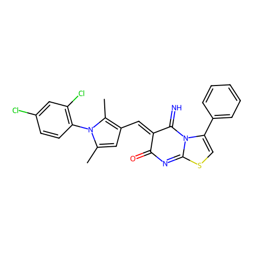 C25H18Cl2N4OS structure