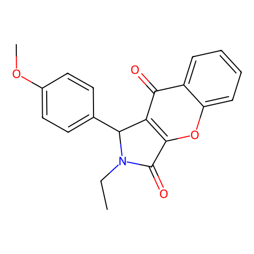 2-Ethyl-1-(4-methoxyphenyl)-1,2-dihydrochromeno[2,3-c]pyrrole-3,9-dione structure